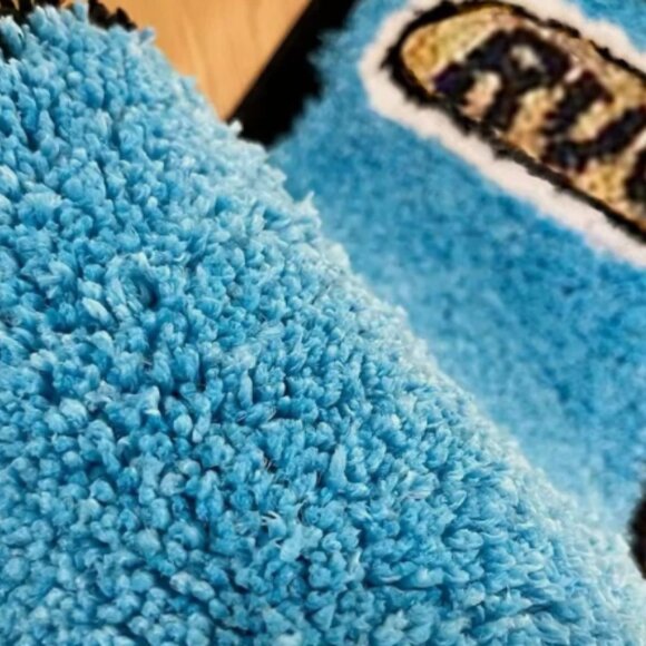 Beautiful Blue Lighter Shaped Rug!  Fun and Cute, "Lights Up" Any Room!  NWT - Picture 3 of 5